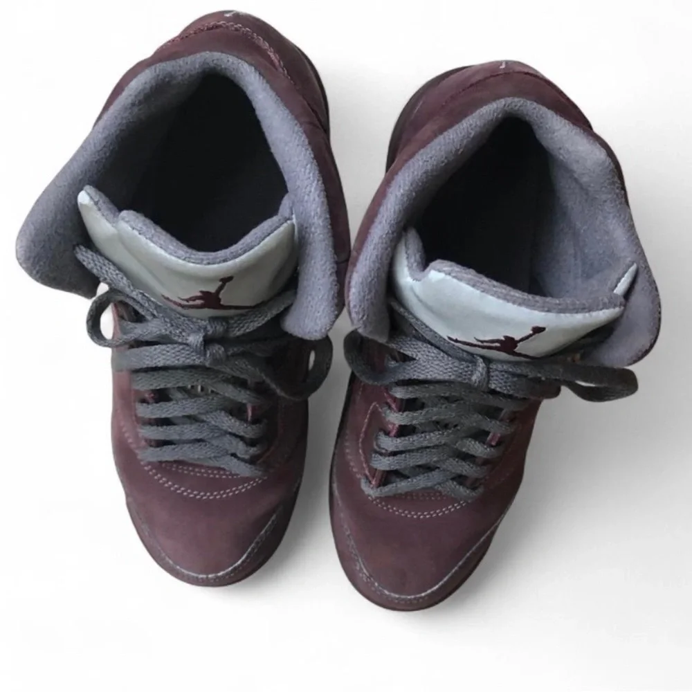 Little Kid Jordan 5 Retro FN4234 600 Deep Burgundy/Light Graphite/Metall Sz 3Y